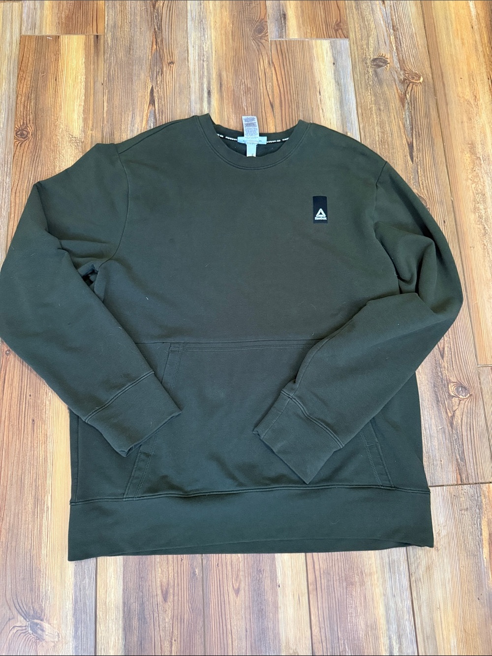 Reebok Men's Dark Olive Crewneck Sweatshirt